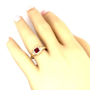 Yellow Gold & Ruby Ring