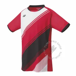 Yonex 10395 Men's Crew Neck Shirt [Ruby Red]